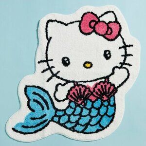NWT - Hello Kitty Mermaid Plush Rug - 41X39